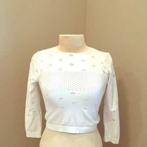 Free People Quarter Sleeve Top